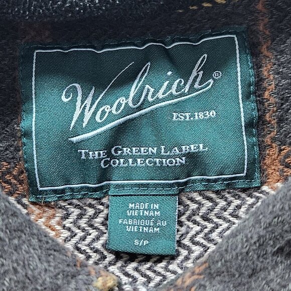 Woolrich The Green Label Shirt Mens S Plaid LS Cotton Shacket Pockets Buttons - Picture 3 of 16